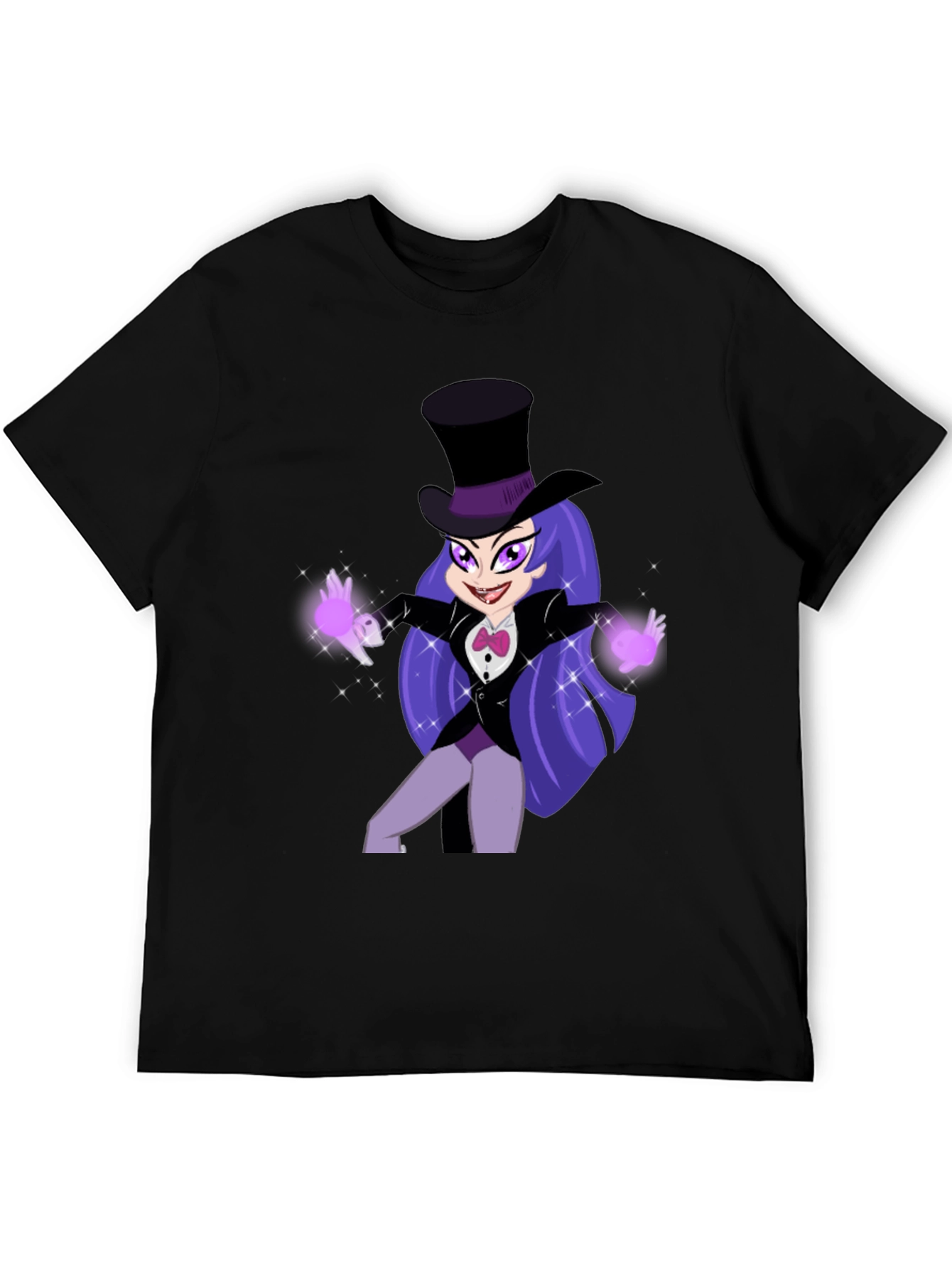 Cartoon Magic Girl T-Shirt - Fun Animated Design