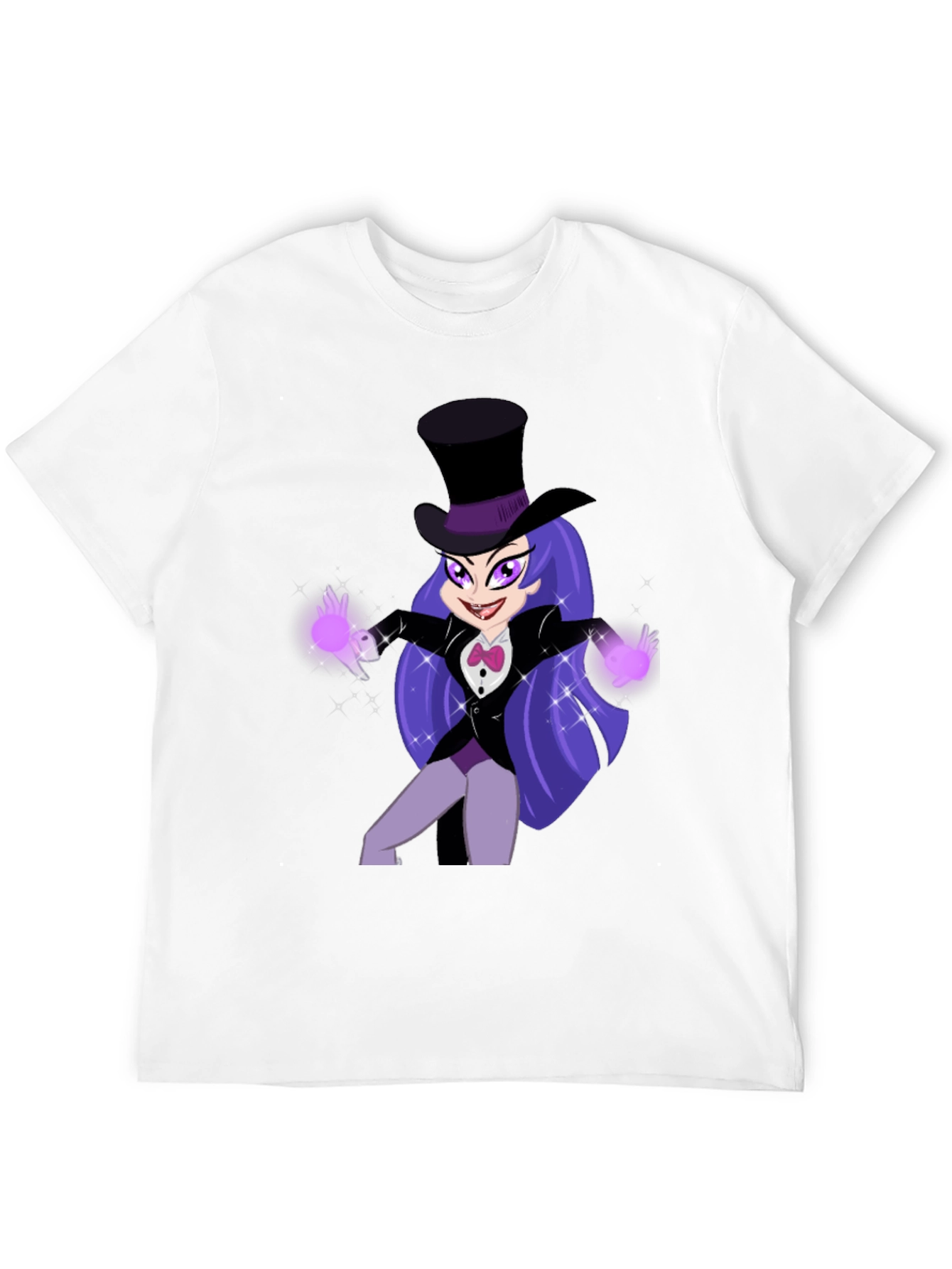 Cartoon Magic Girl T-Shirt - Fun Animated Design
