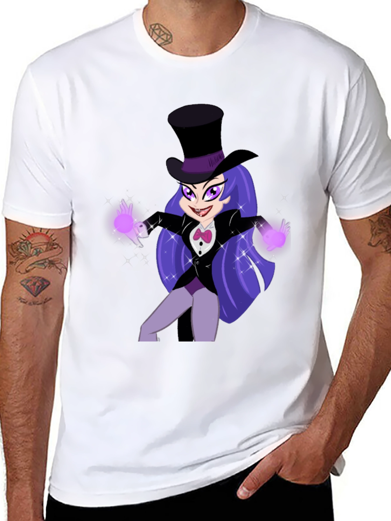 Cartoon Magic Girl T-Shirt - Fun Animated Design
