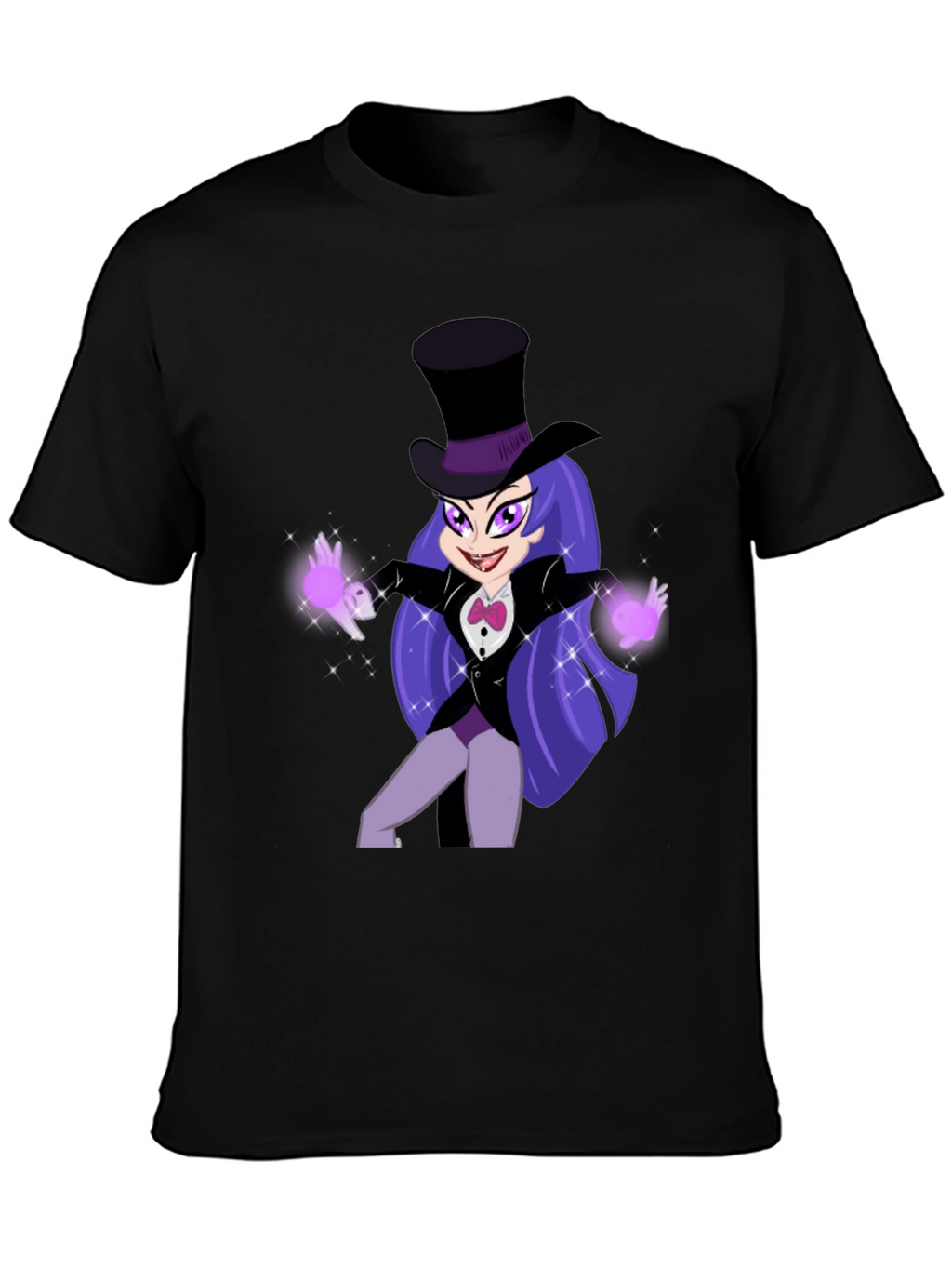 Cartoon Magic Girl T-Shirt - Fun Animated Design