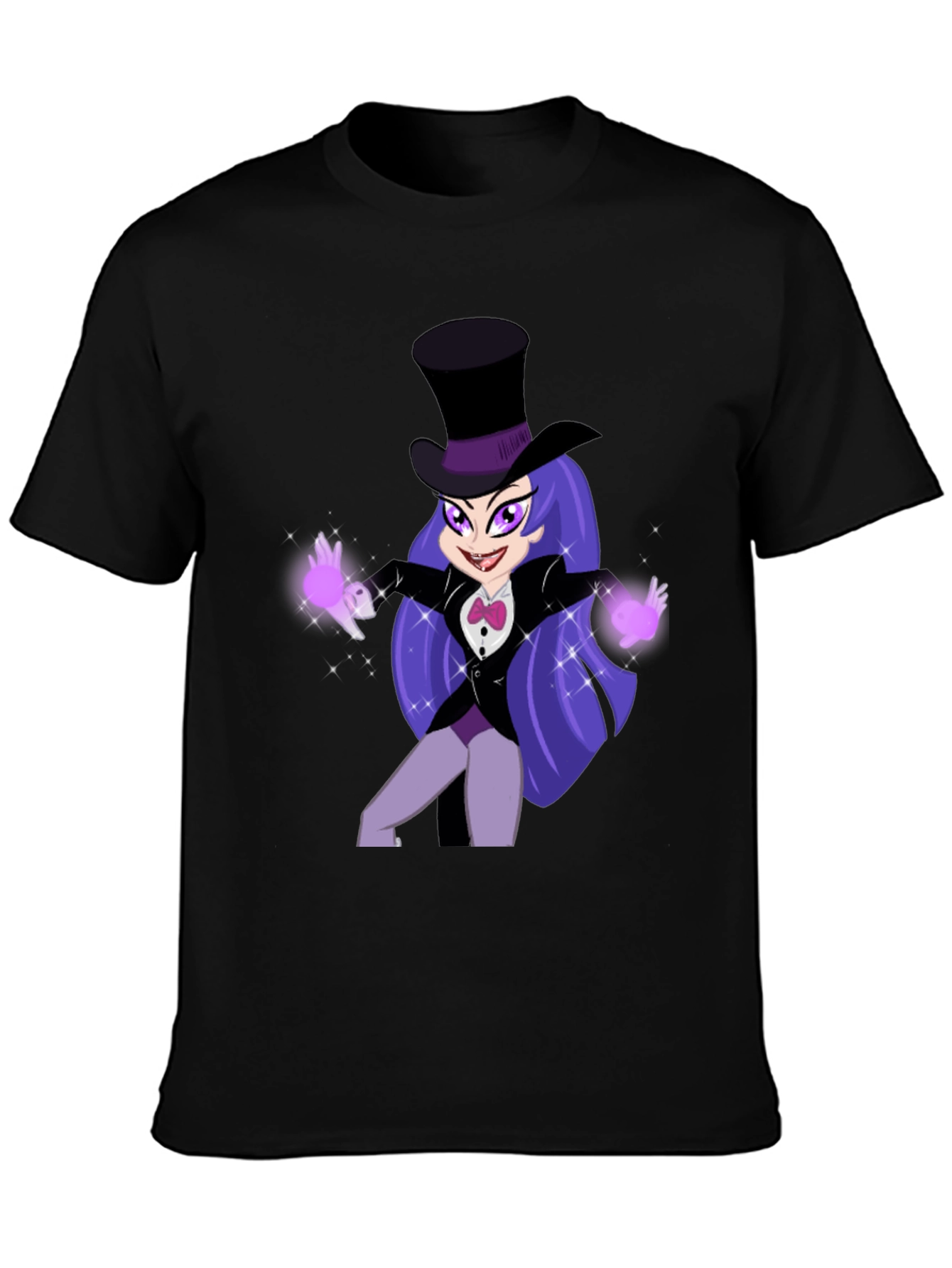 Cartoon Magic Girl T-Shirt - Fun Animated Design