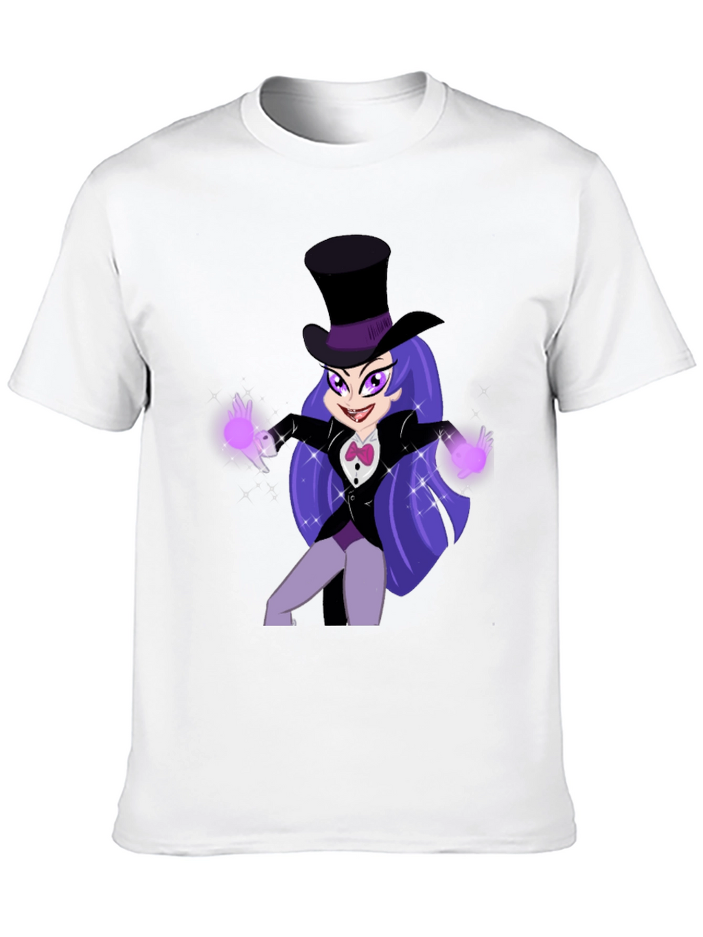 Cartoon Magic Girl T-Shirt - Fun Animated Design