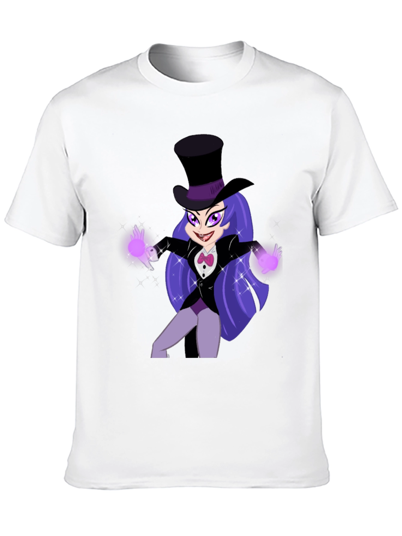 Cartoon Magic Girl T-Shirt - Fun Animated Design