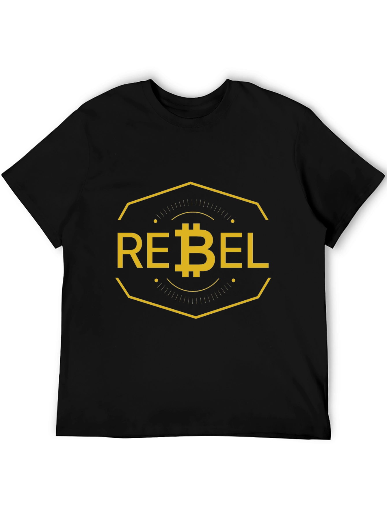 Rebel Bitcoin Black T-Shirt