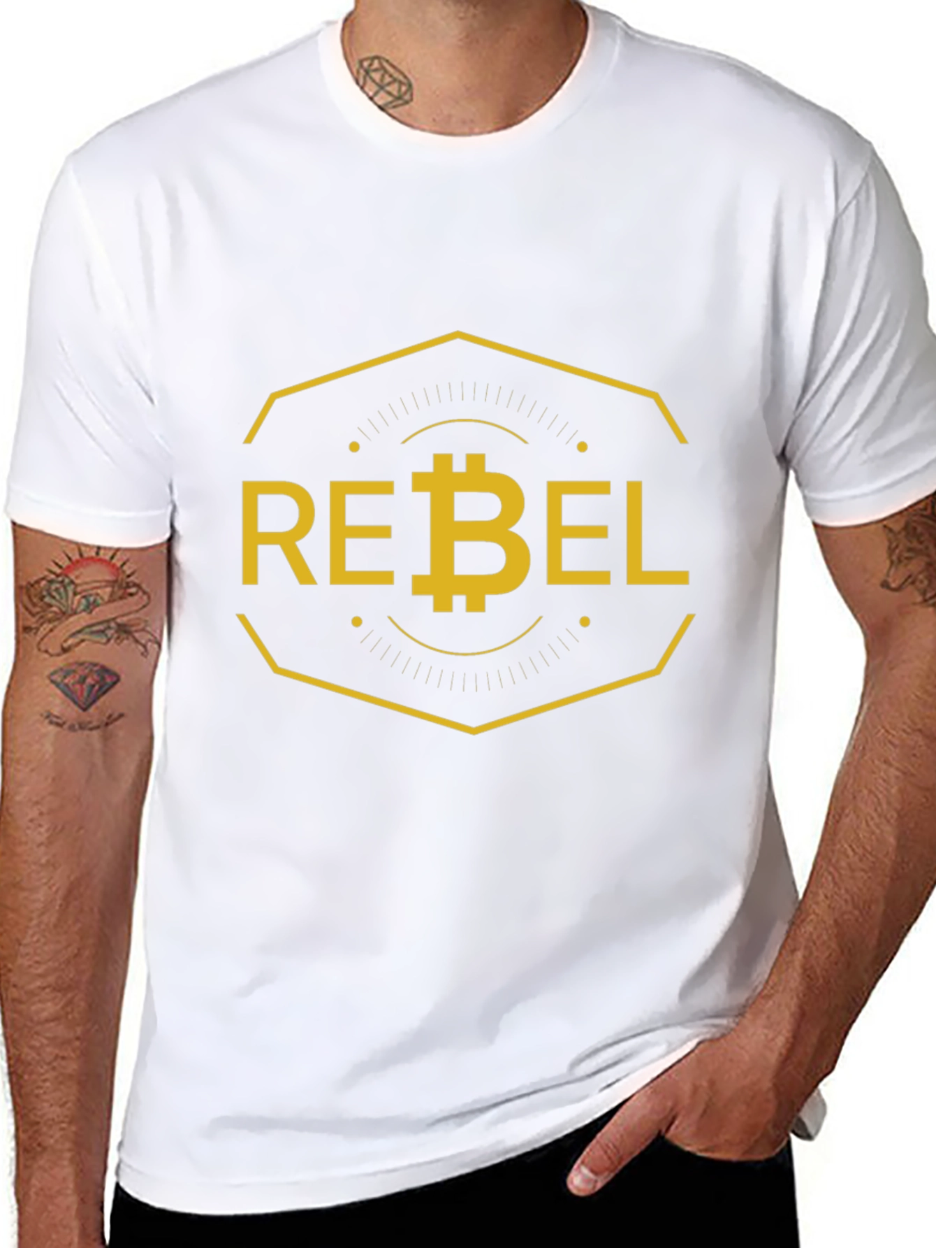 Rebel Bitcoin Black T-Shirt