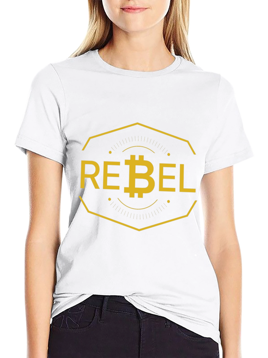 Rebel Bitcoin Black T-Shirt