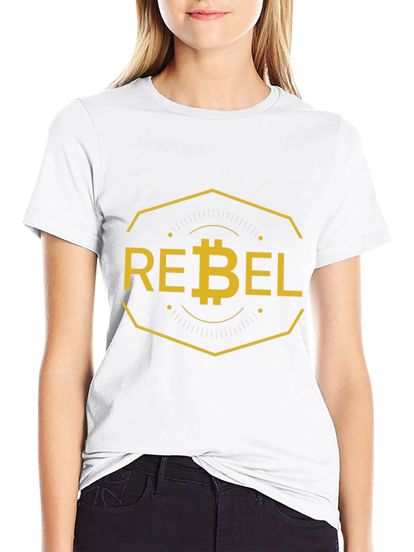 Rebel Bitcoin Black T-Shirt