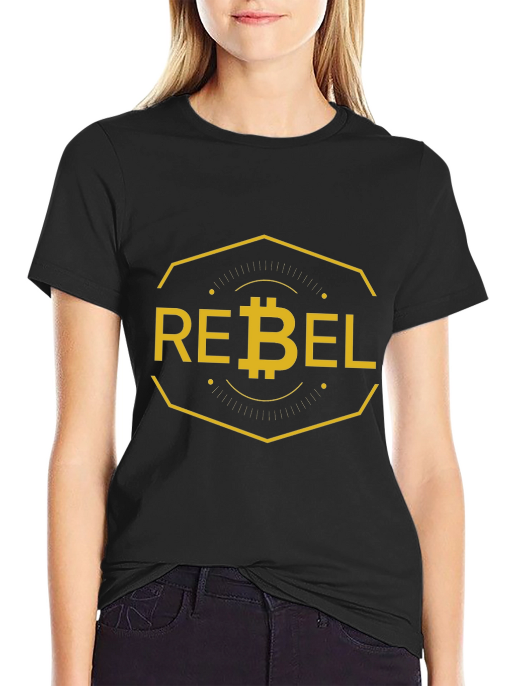 Rebel Bitcoin Black T-Shirt