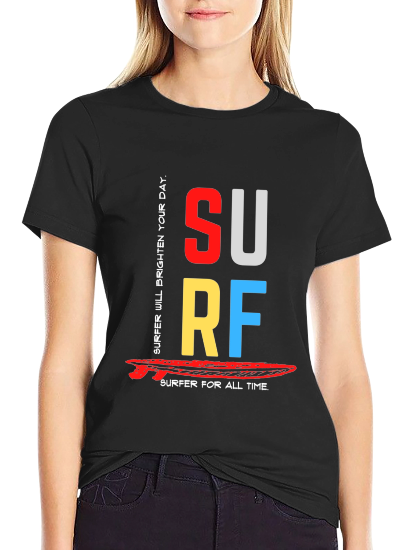 Surfer Graphic Tee - Brighten Your Day!