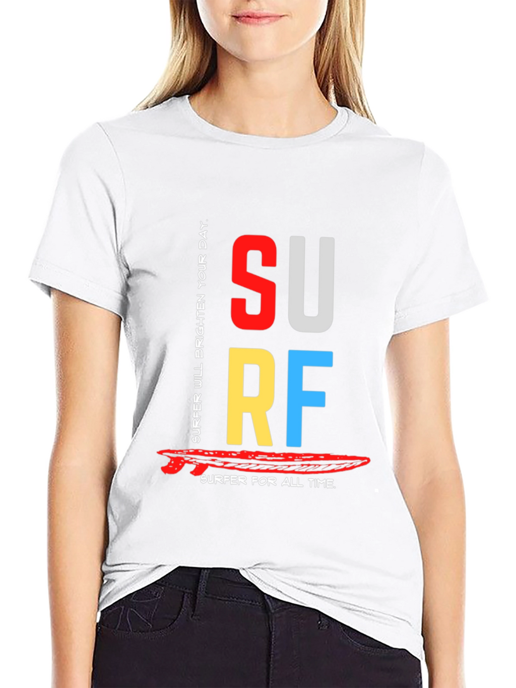 Surfer Graphic Tee - Brighten Your Day!