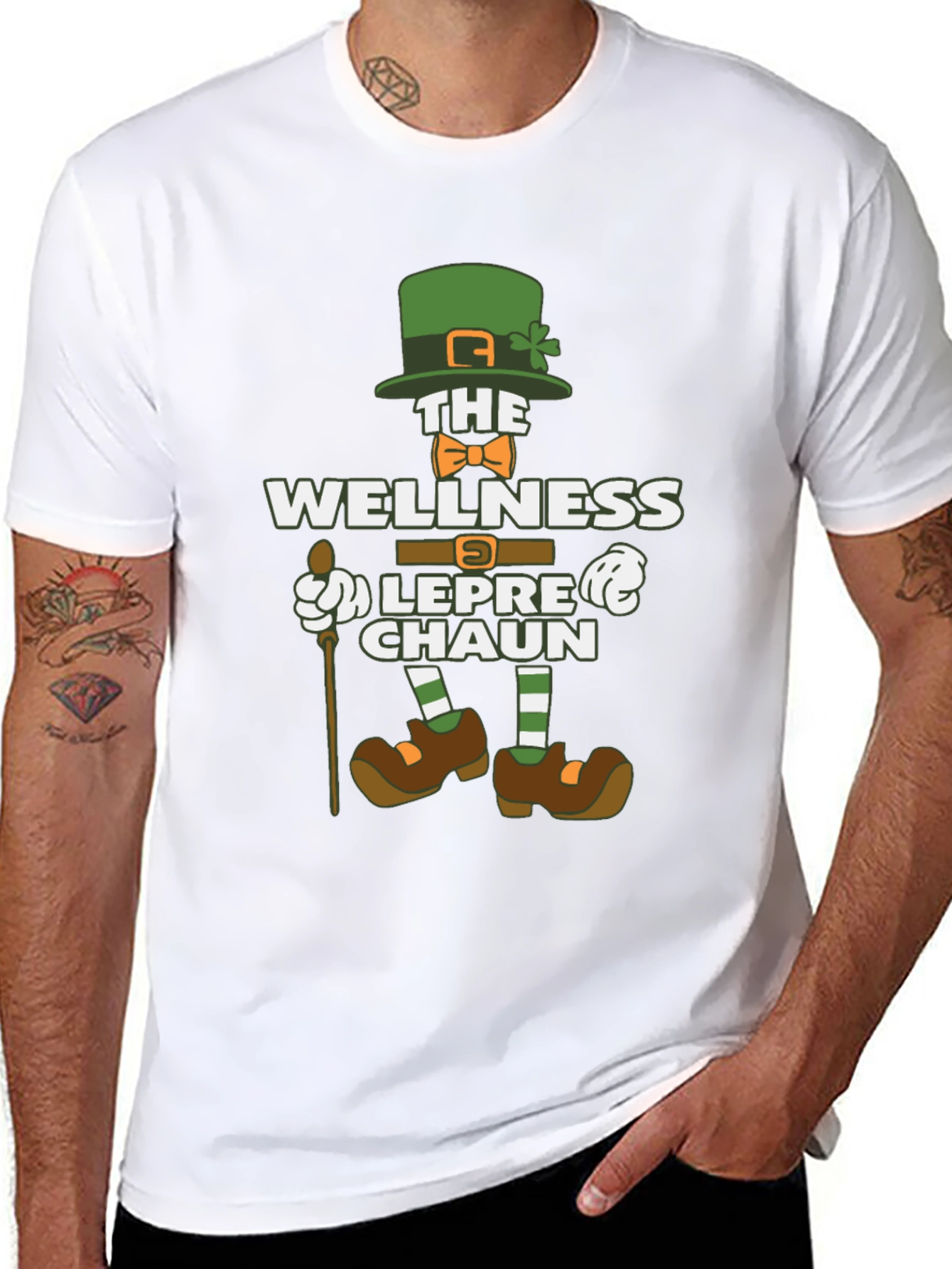 Wellness Leprechaun Graphic Tee - St. Patricks Day