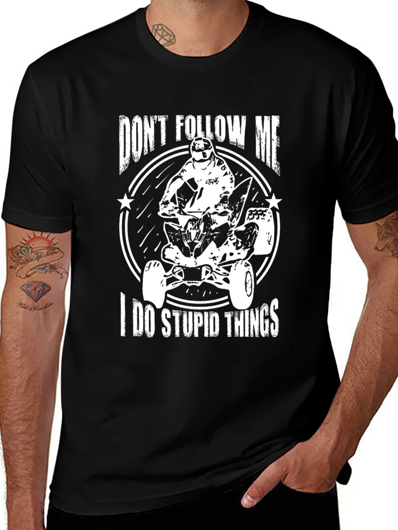Dont Follow Me ATV T-Shirt - Humorous Adventure Tee