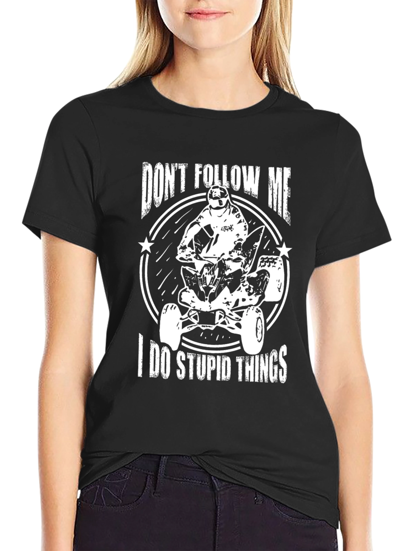 Dont Follow Me ATV T-Shirt - Humorous Adventure Tee