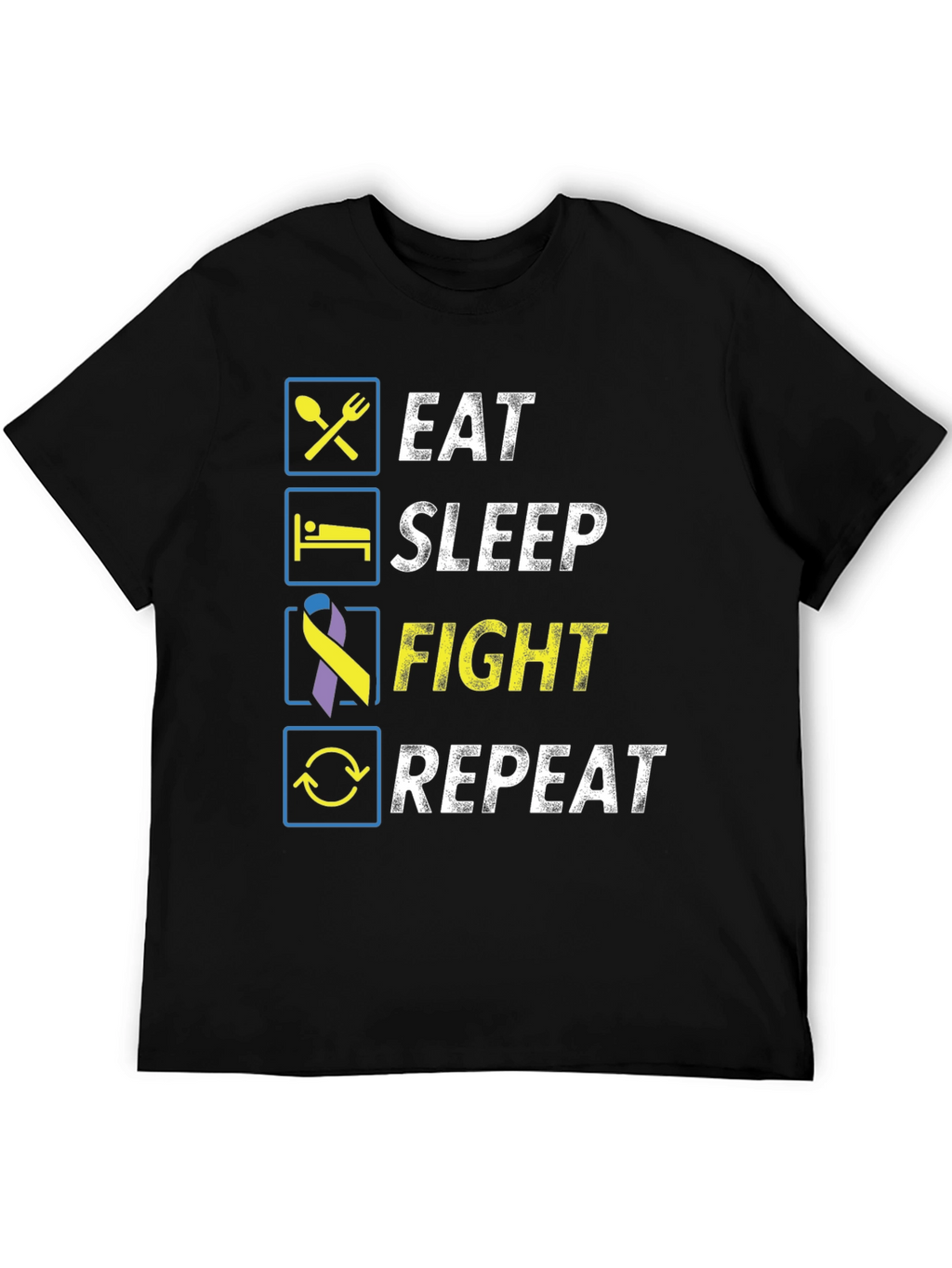 Eat Sleep Fight Repeat T-Shirt