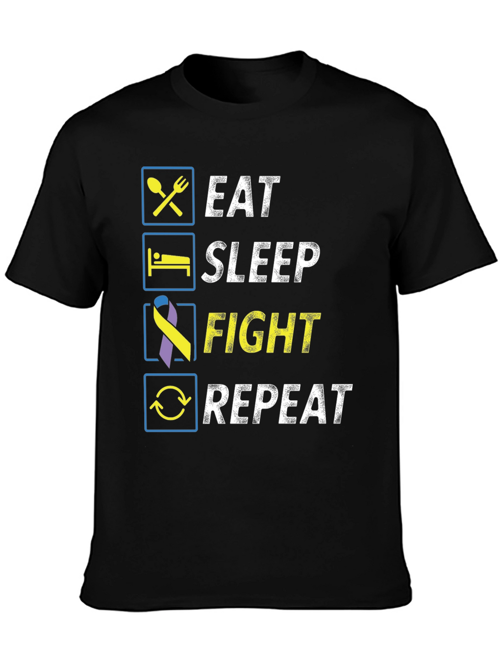 Eat Sleep Fight Repeat T-Shirt