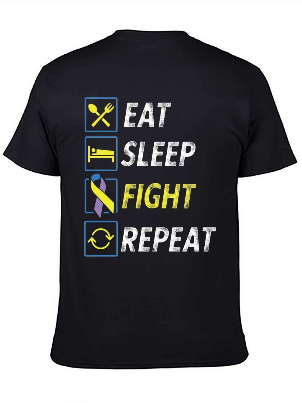 Eat Sleep Fight Repeat T-Shirt