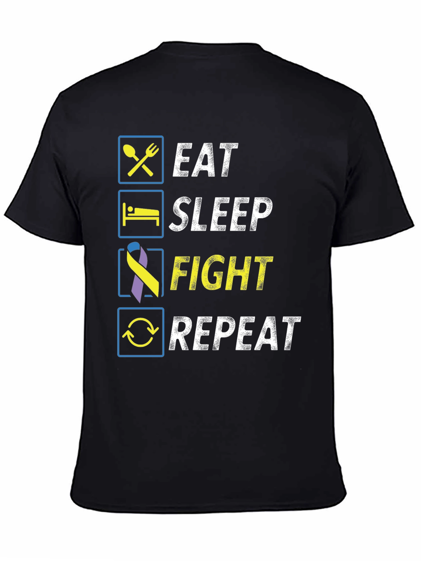 Eat Sleep Fight Repeat T-Shirt