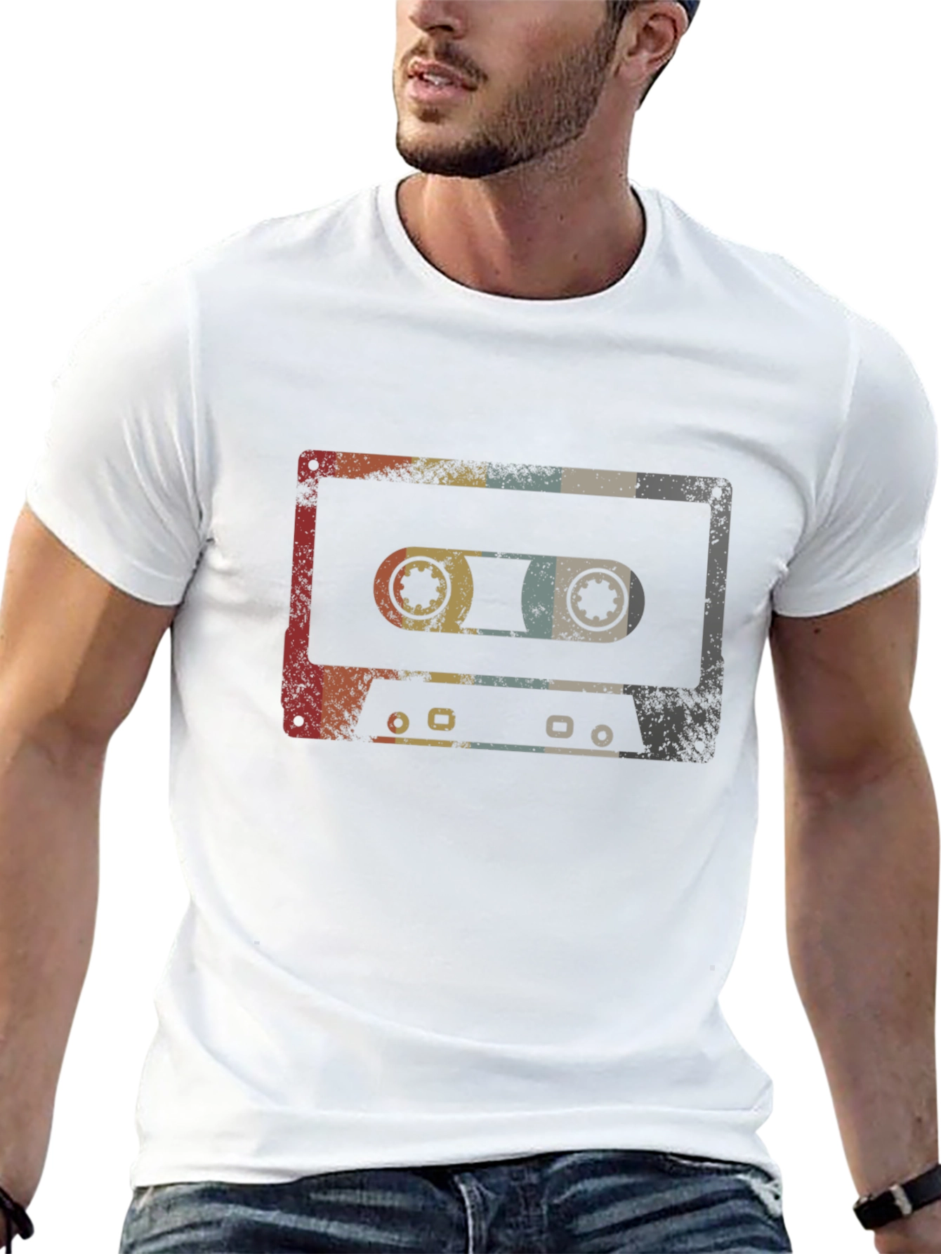 Retro Cassette Tape Graphic T-Shirt