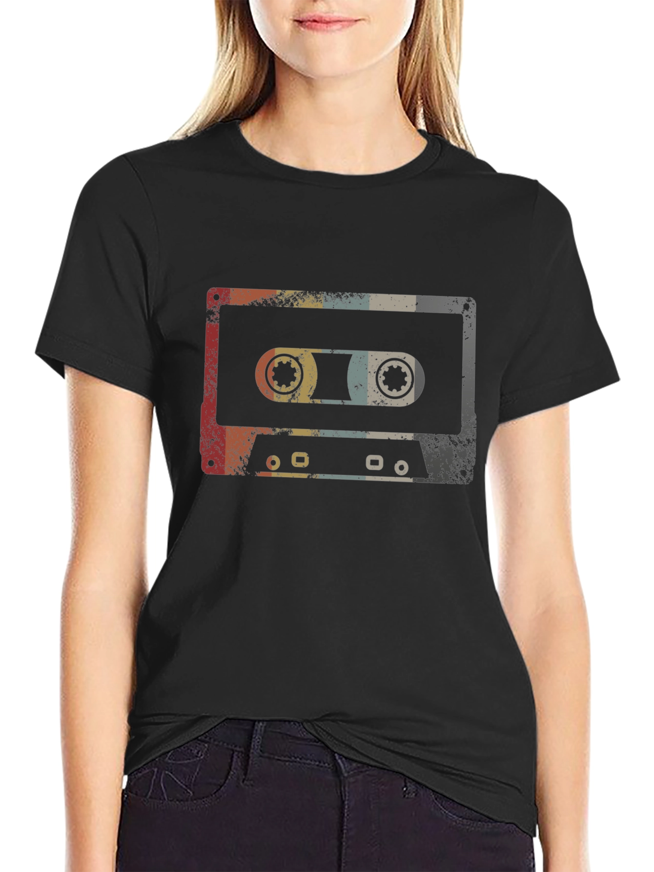 Retro Cassette Tape Graphic T-Shirt