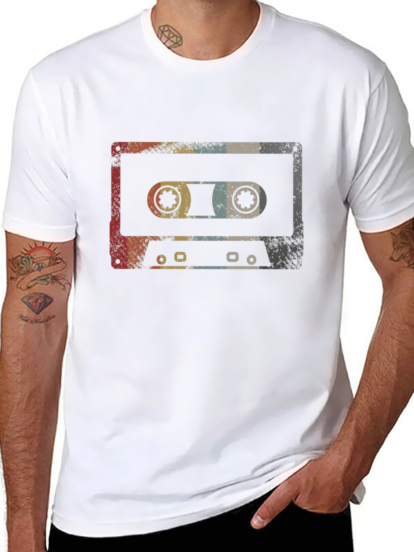 Retro Cassette Tape Graphic T-Shirt