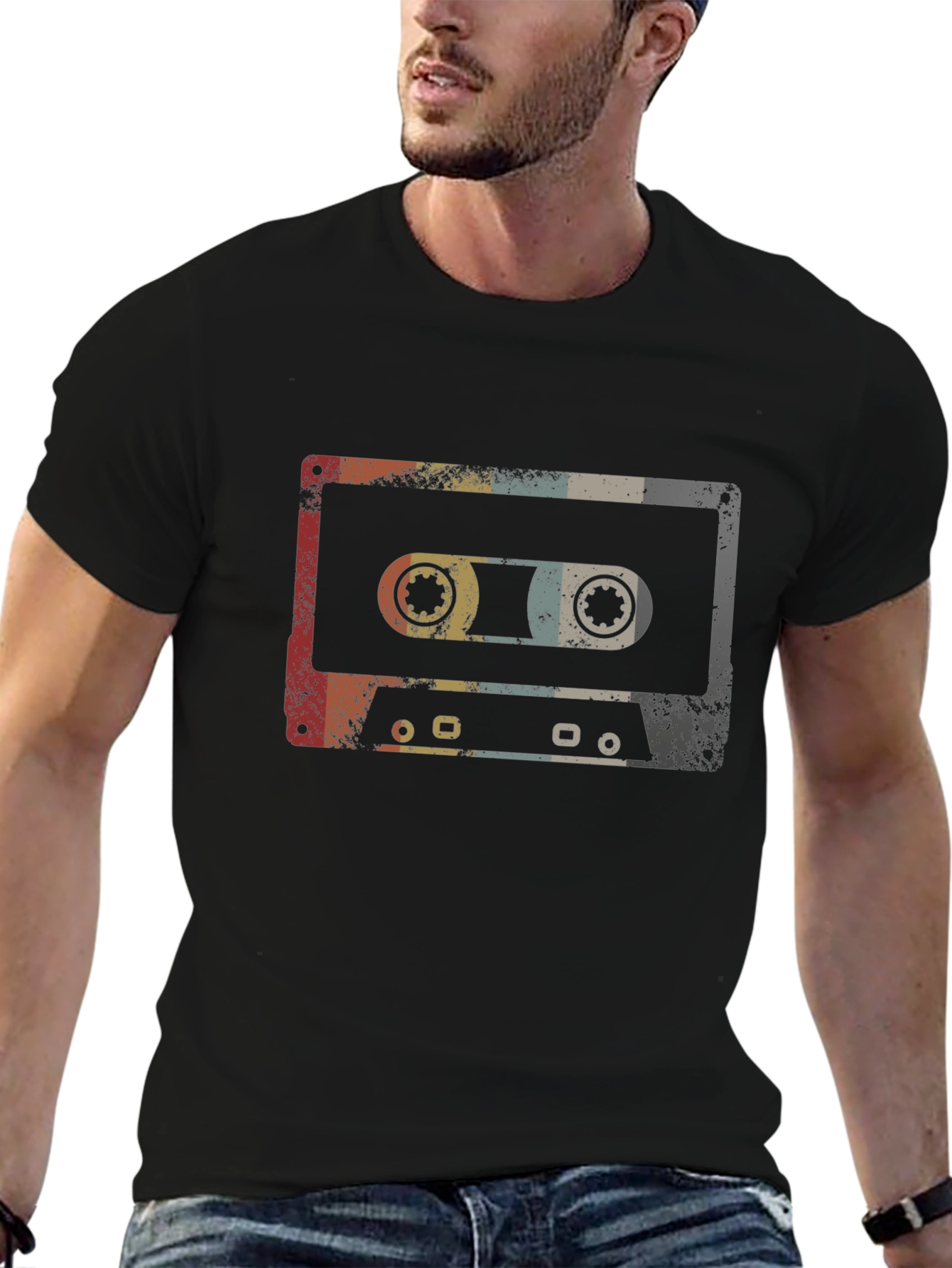 Retro Cassette Tape Graphic T-Shirt