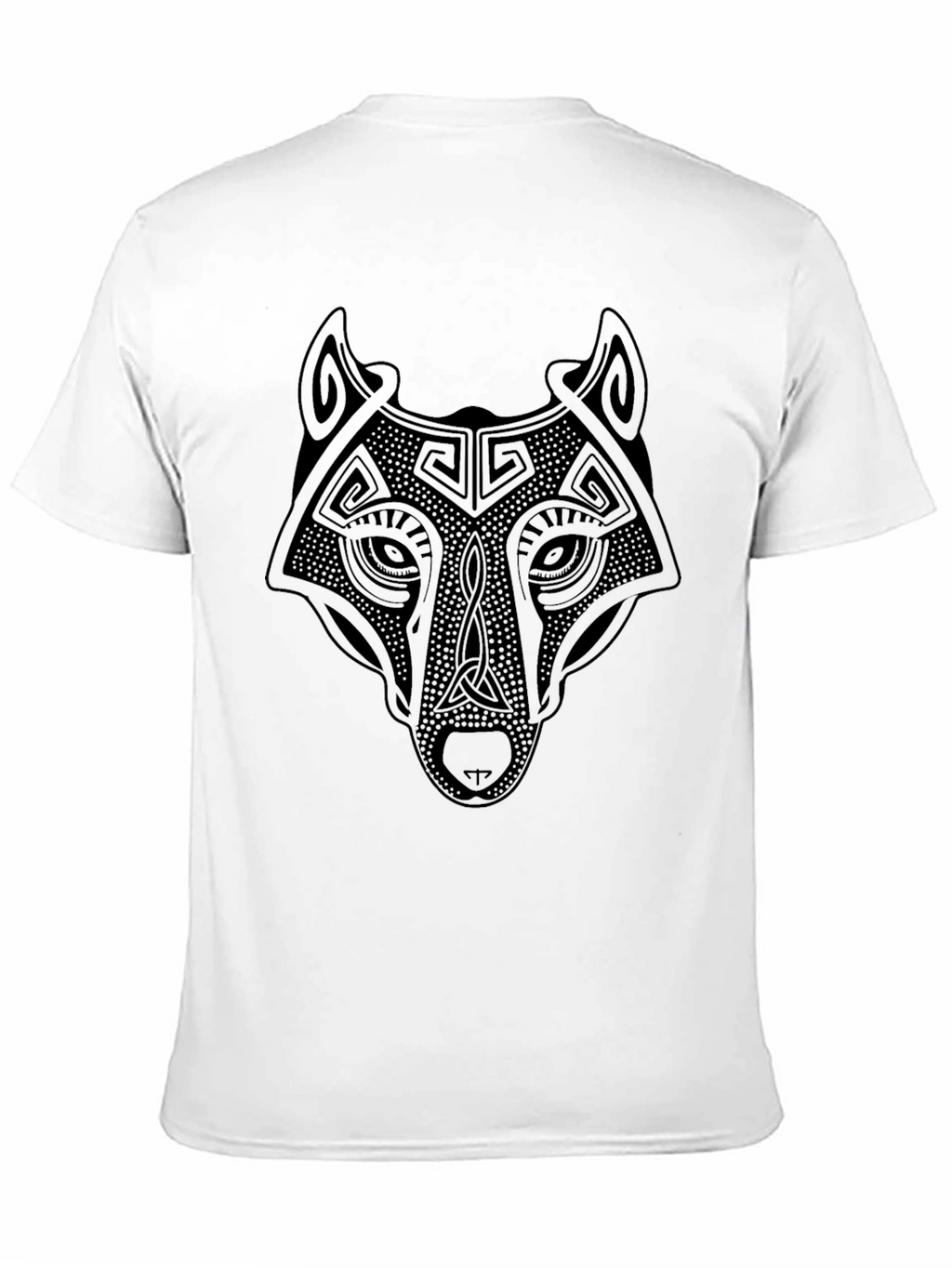 Celtic Wolf Graphic T-Shirt - Black