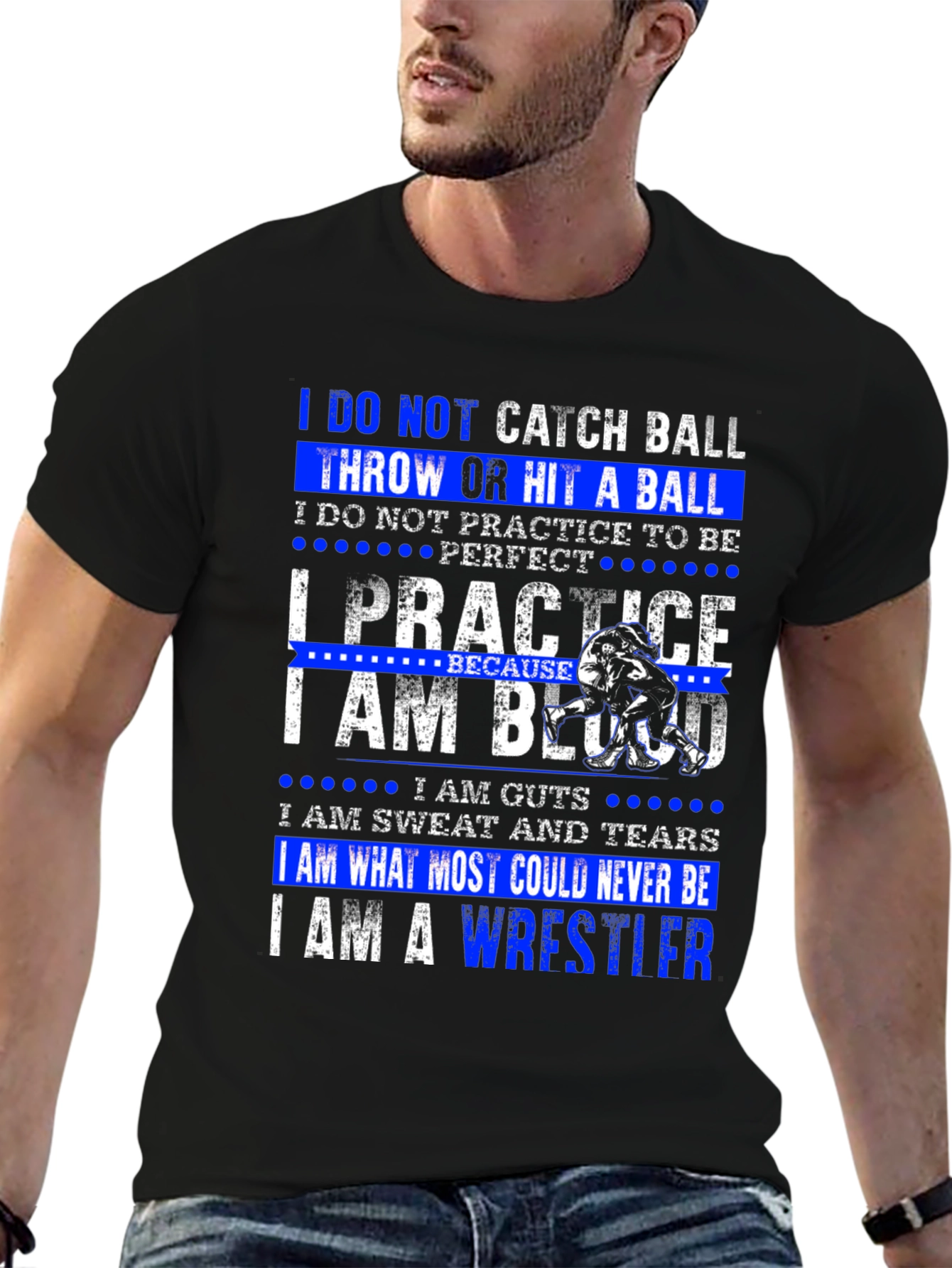 Wrestler T-Shirt: I Practice to Be Wrestling Champion