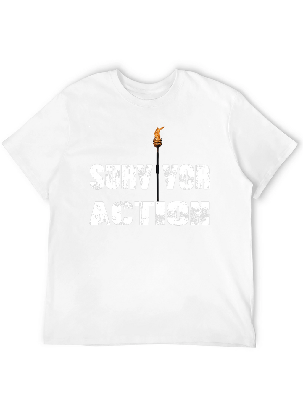 Survivor Action Black Graphic Tee