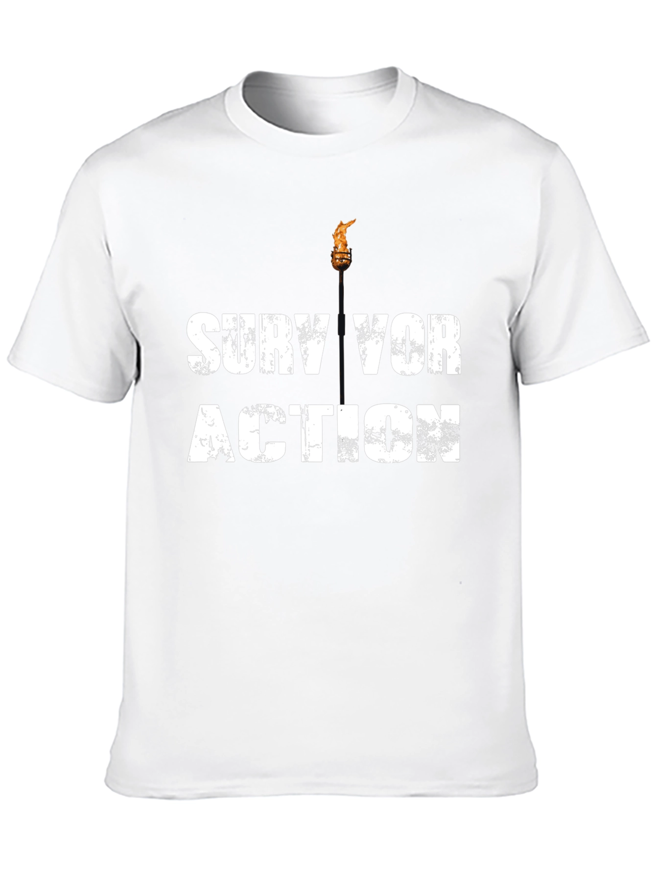 Survivor Action Black Graphic Tee