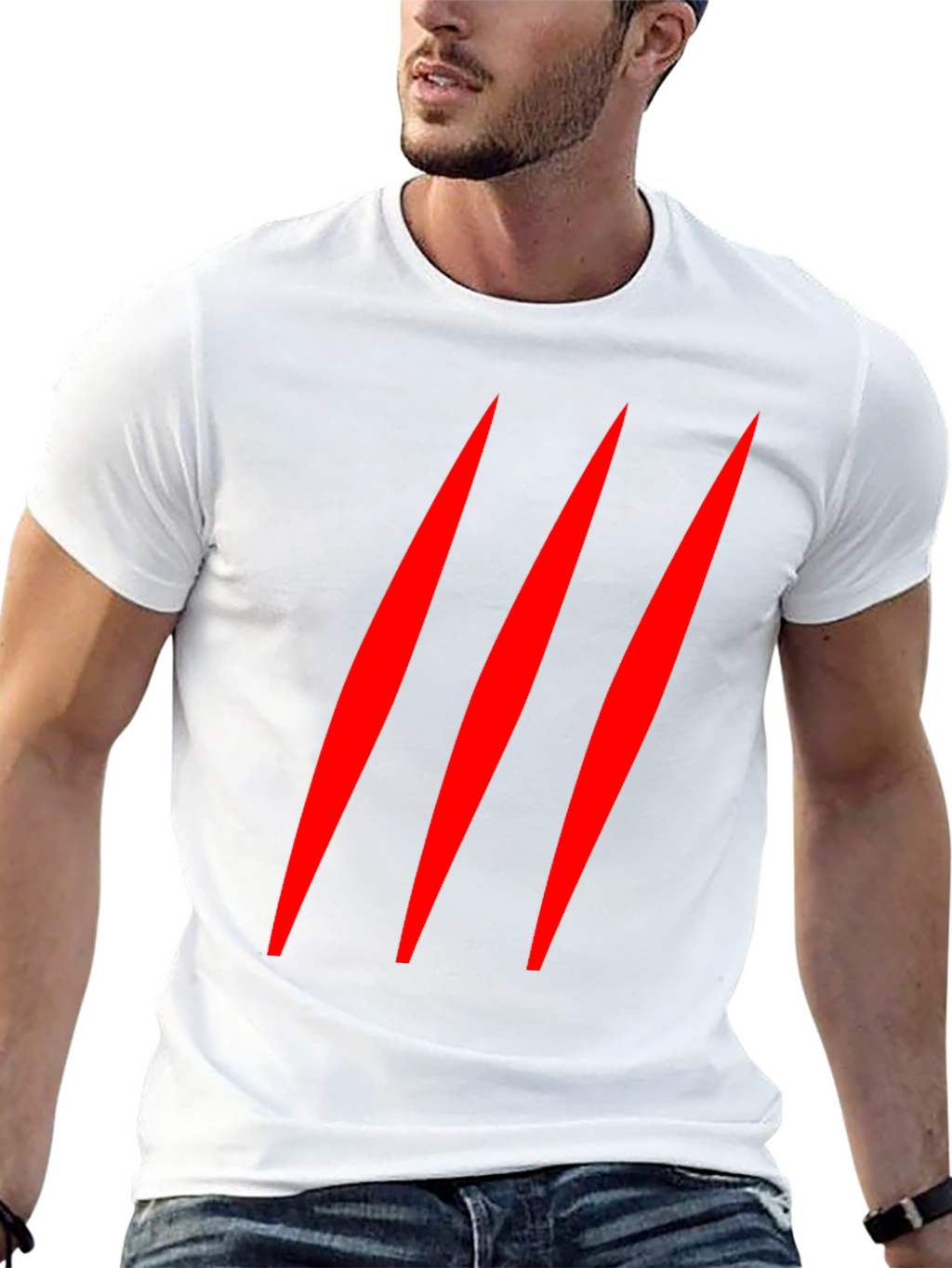 Claw Mark T-Shirt - Black Graphic Tee
