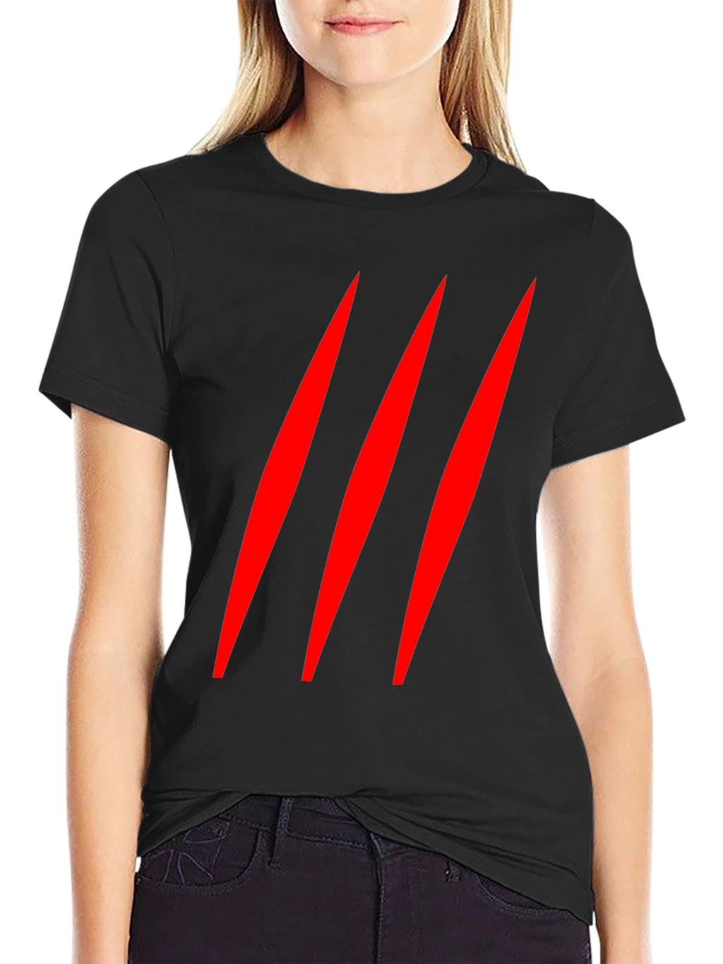 Claw Mark T-Shirt - Black Graphic Tee