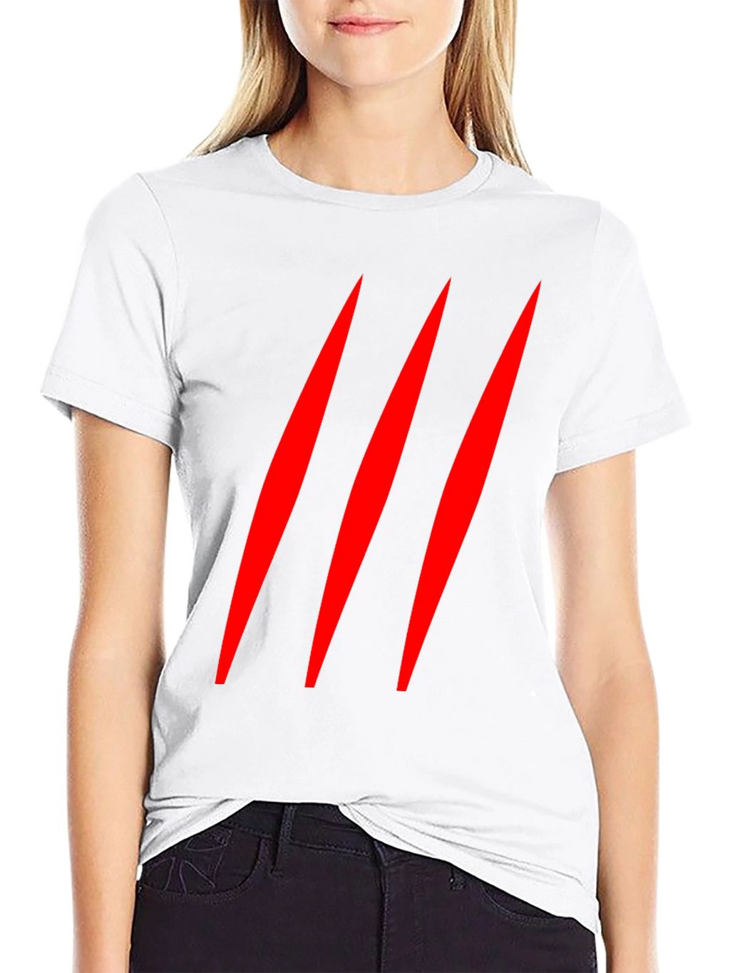 Claw Mark T-Shirt - Black Graphic Tee