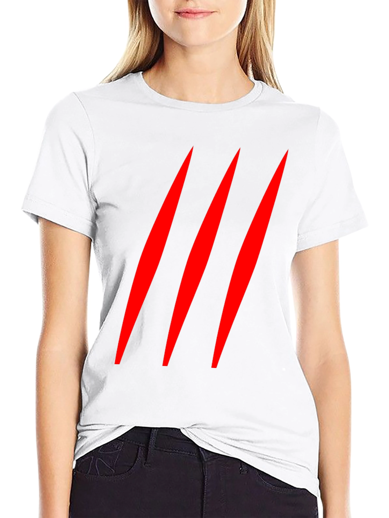 Claw Mark T-Shirt - Black Graphic Tee