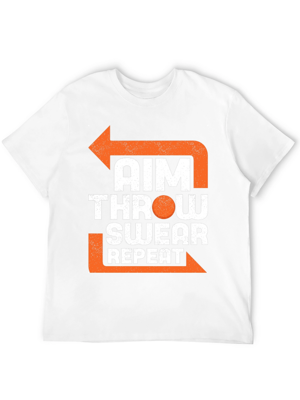 Aim Throw Swear Repeat Funny T-Shirt
