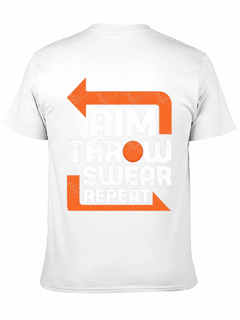Aim Throw Swear Repeat Funny T-Shirt