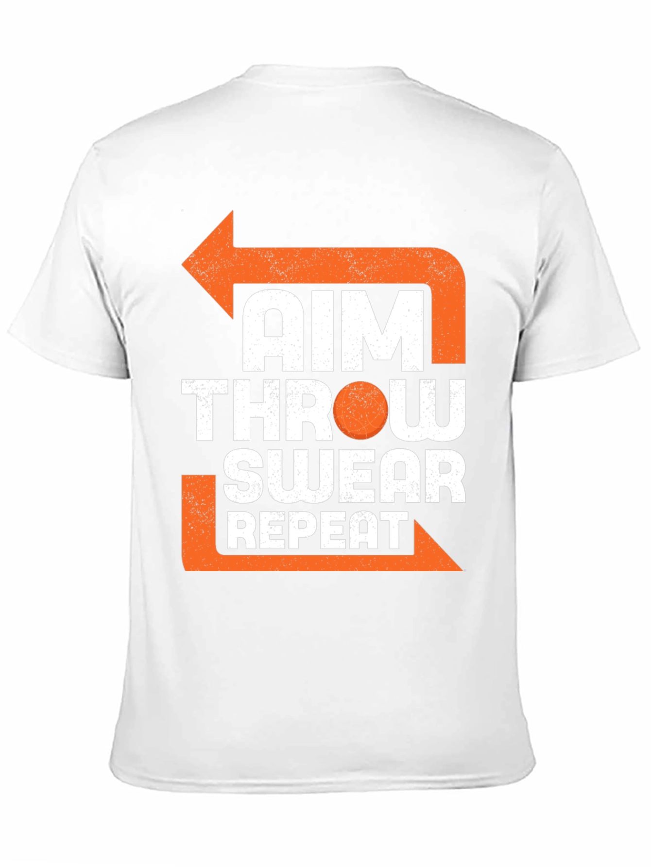 Aim Throw Swear Repeat Funny T-Shirt