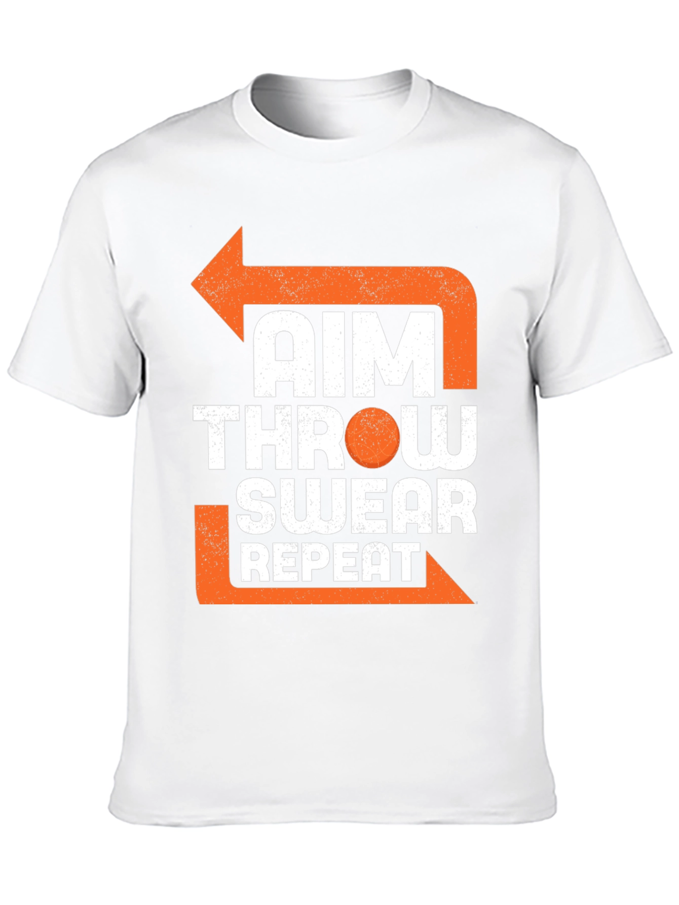 Aim Throw Swear Repeat Funny T-Shirt
