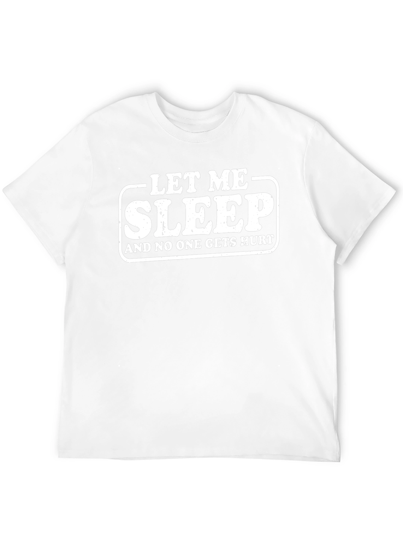 Let Me Sleep Funny Graphic T-Shirt - Black