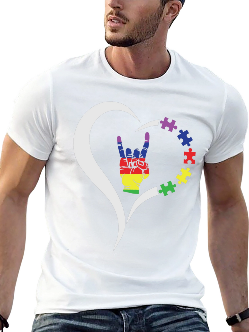 Autism Awareness Heart T-Shirt