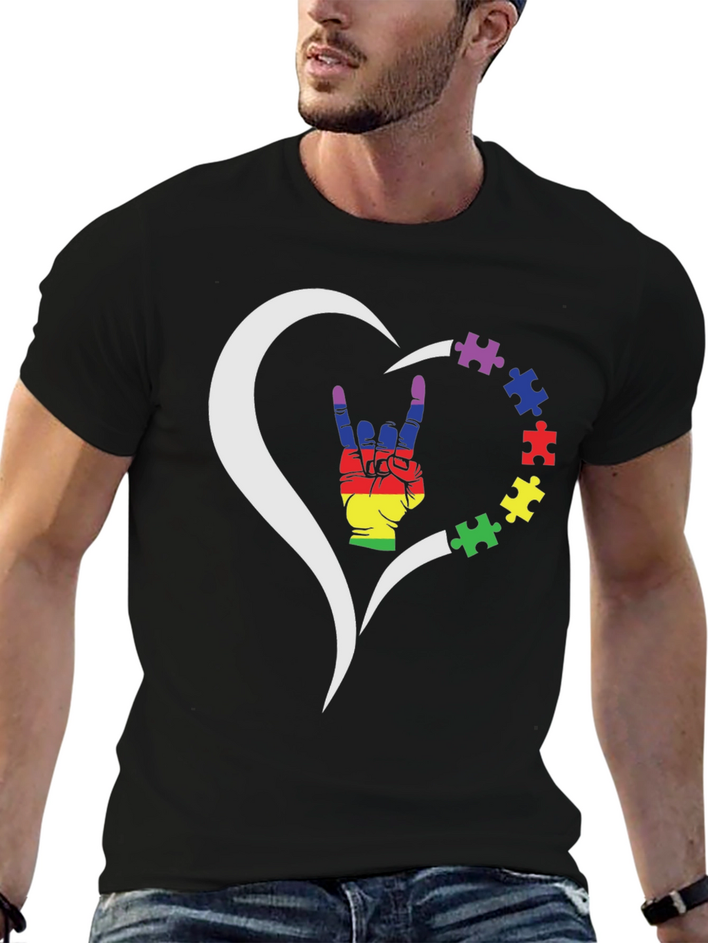 Autism Awareness Heart T-Shirt