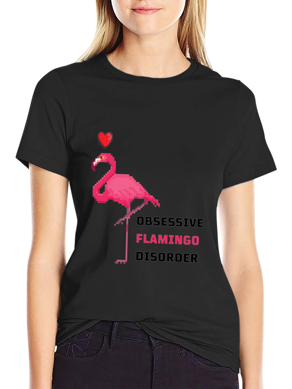 Obsessive Flamingo Disorder Graphic T-Shirt
