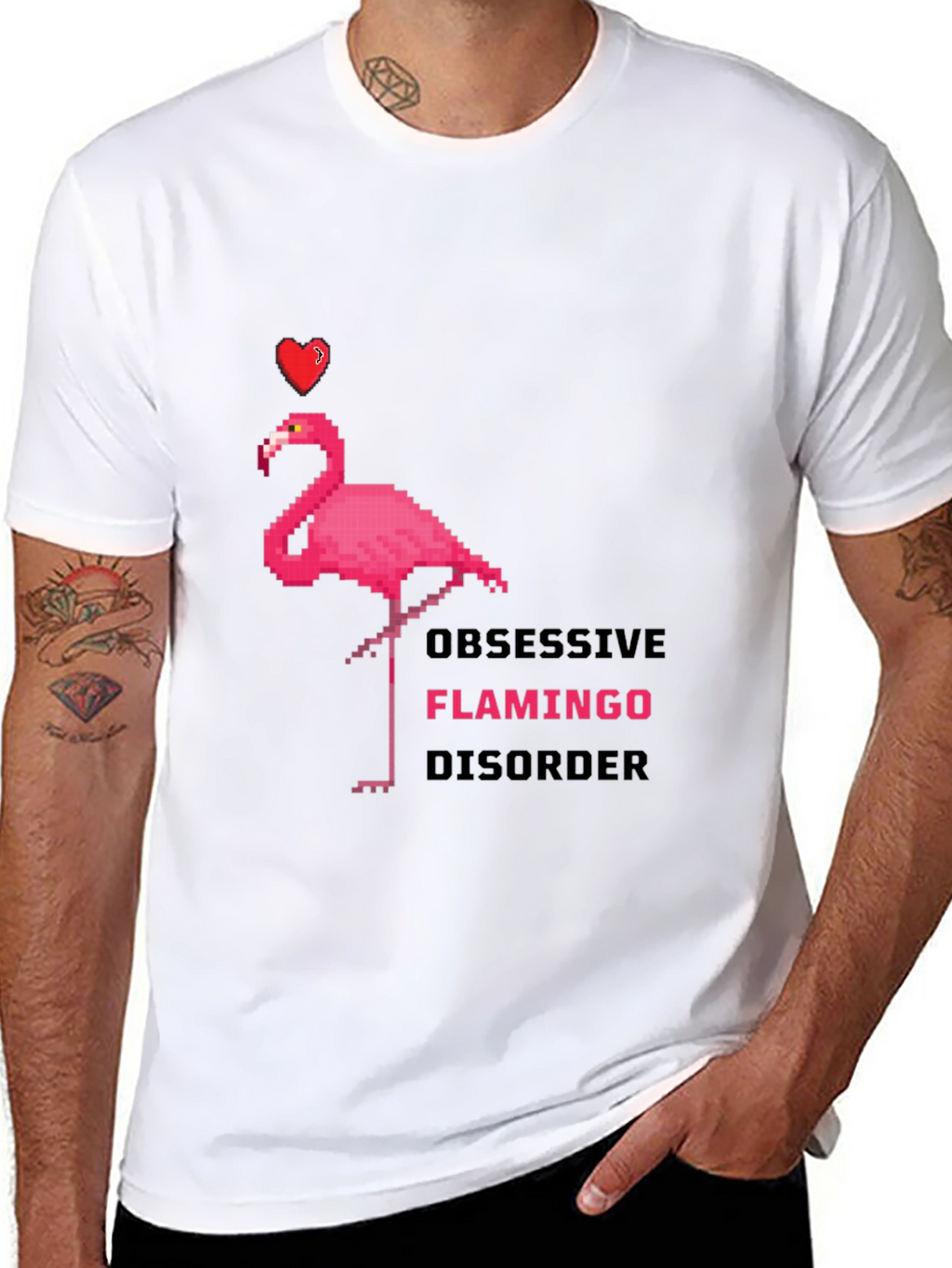 Obsessive Flamingo Disorder Graphic T-Shirt