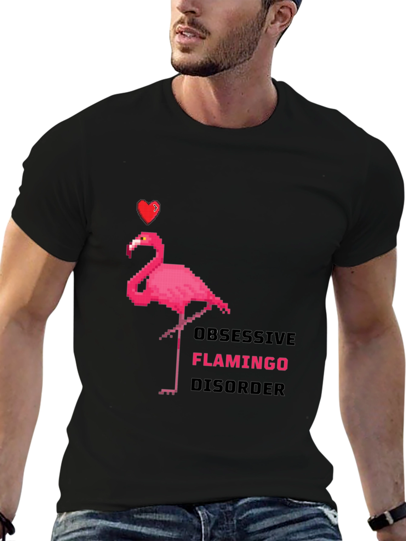 Obsessive Flamingo Disorder Graphic T-Shirt