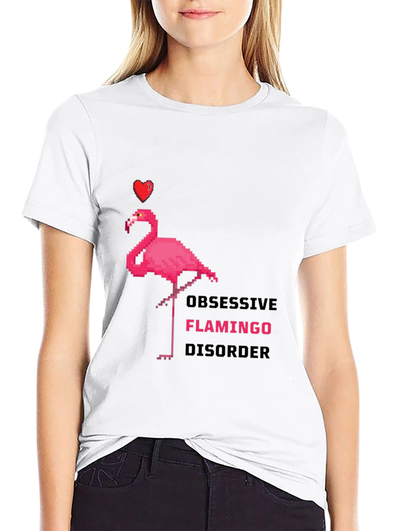 Obsessive Flamingo Disorder Graphic T-Shirt