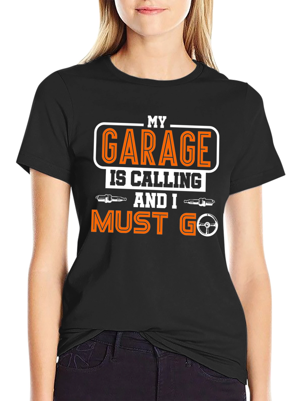 My Garage Is Calling Funny Car Mechanic T-Shirt