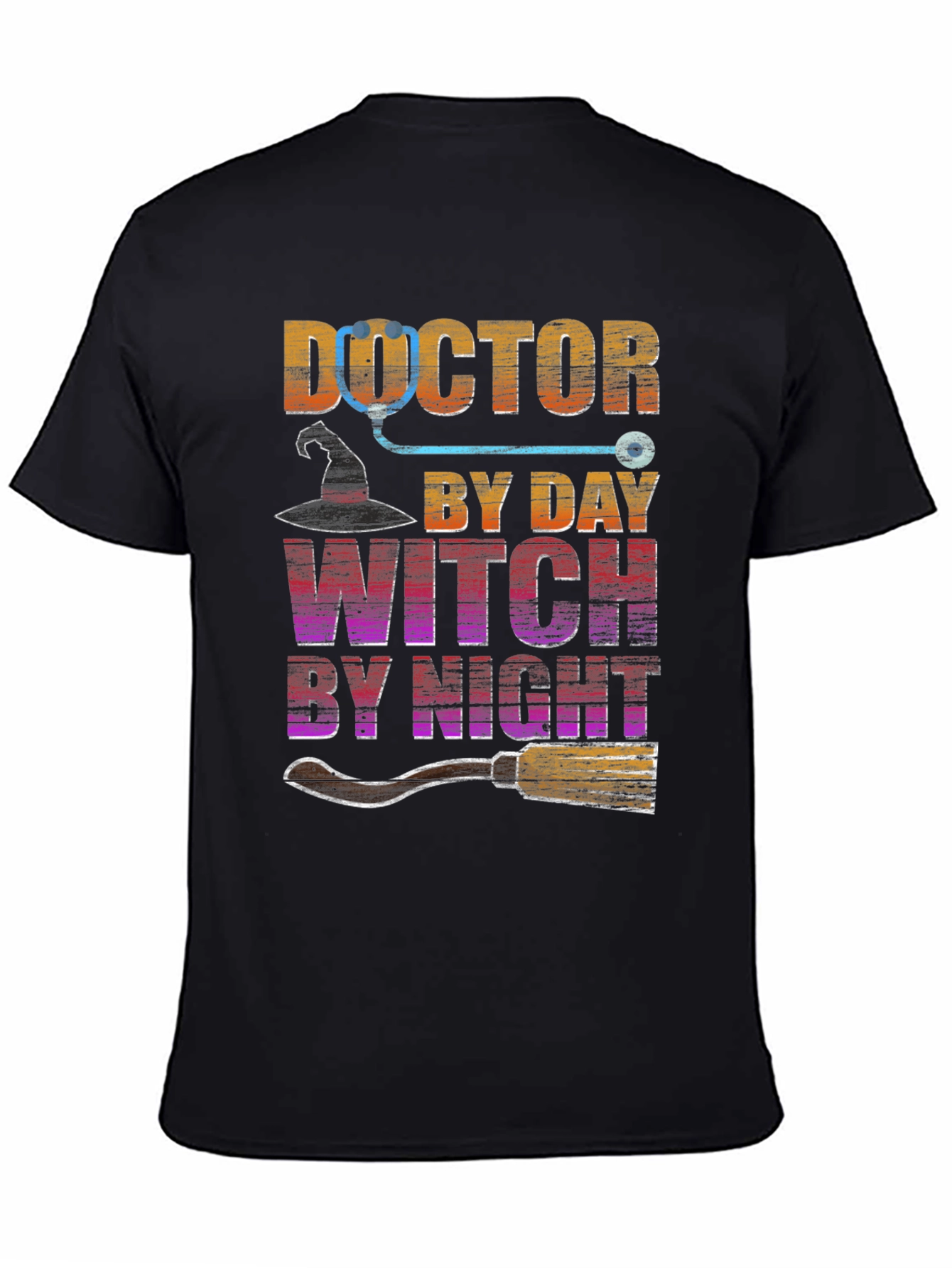Doctor By Day Witch By Night Halloween T-Shirt