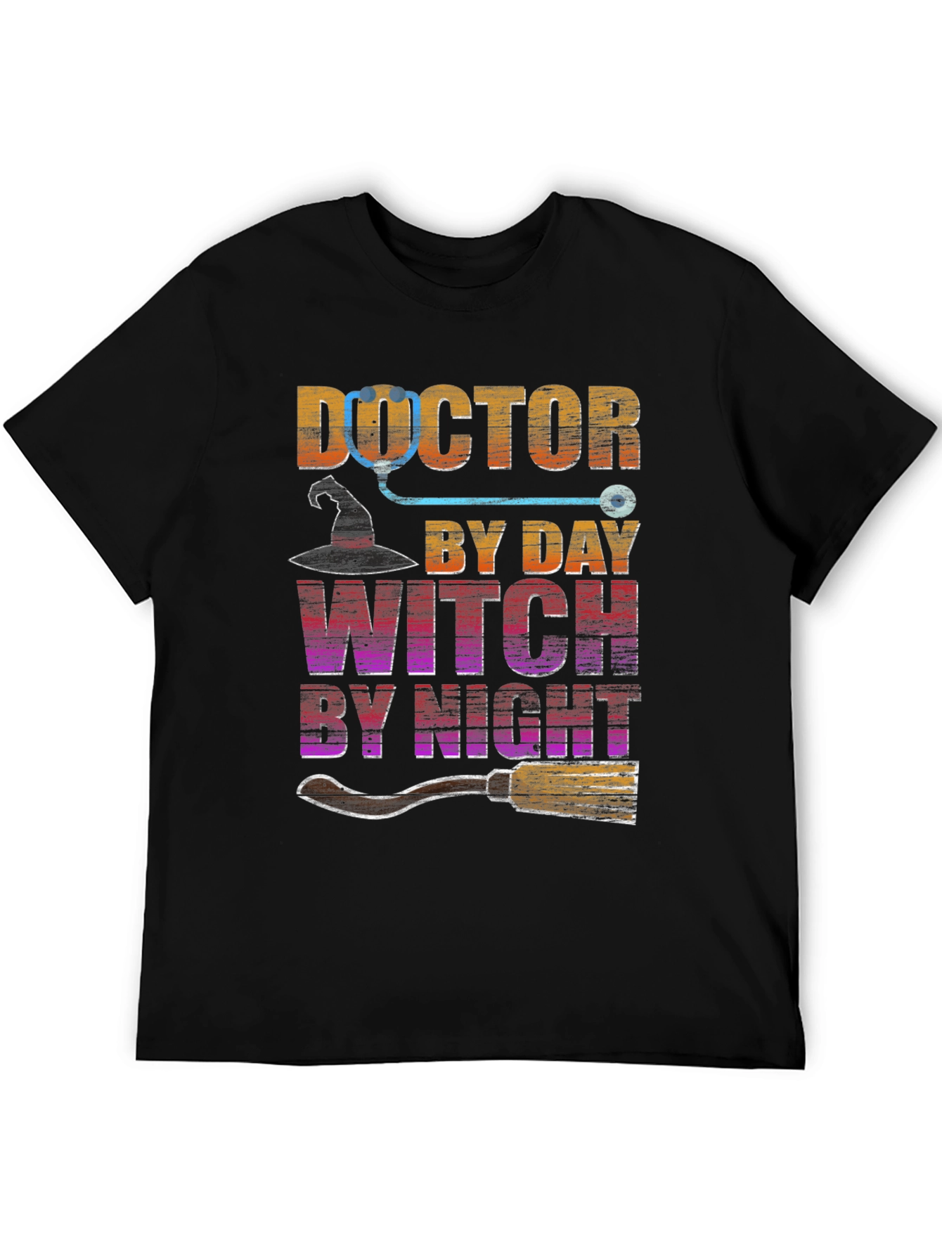 Doctor By Day Witch By Night Halloween T-Shirt