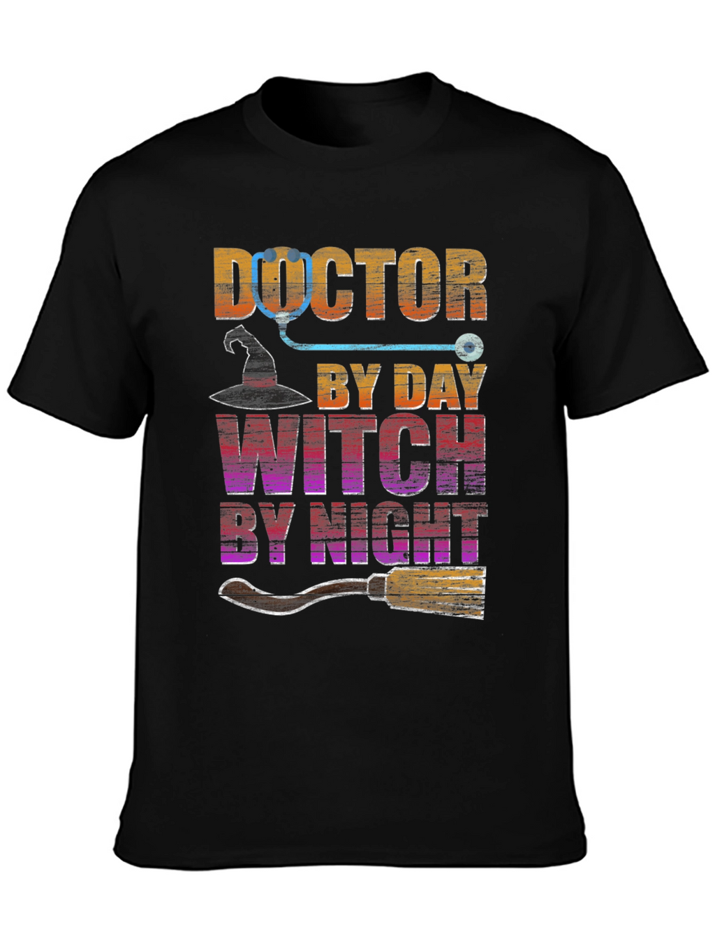 Doctor By Day Witch By Night Halloween T-Shirt