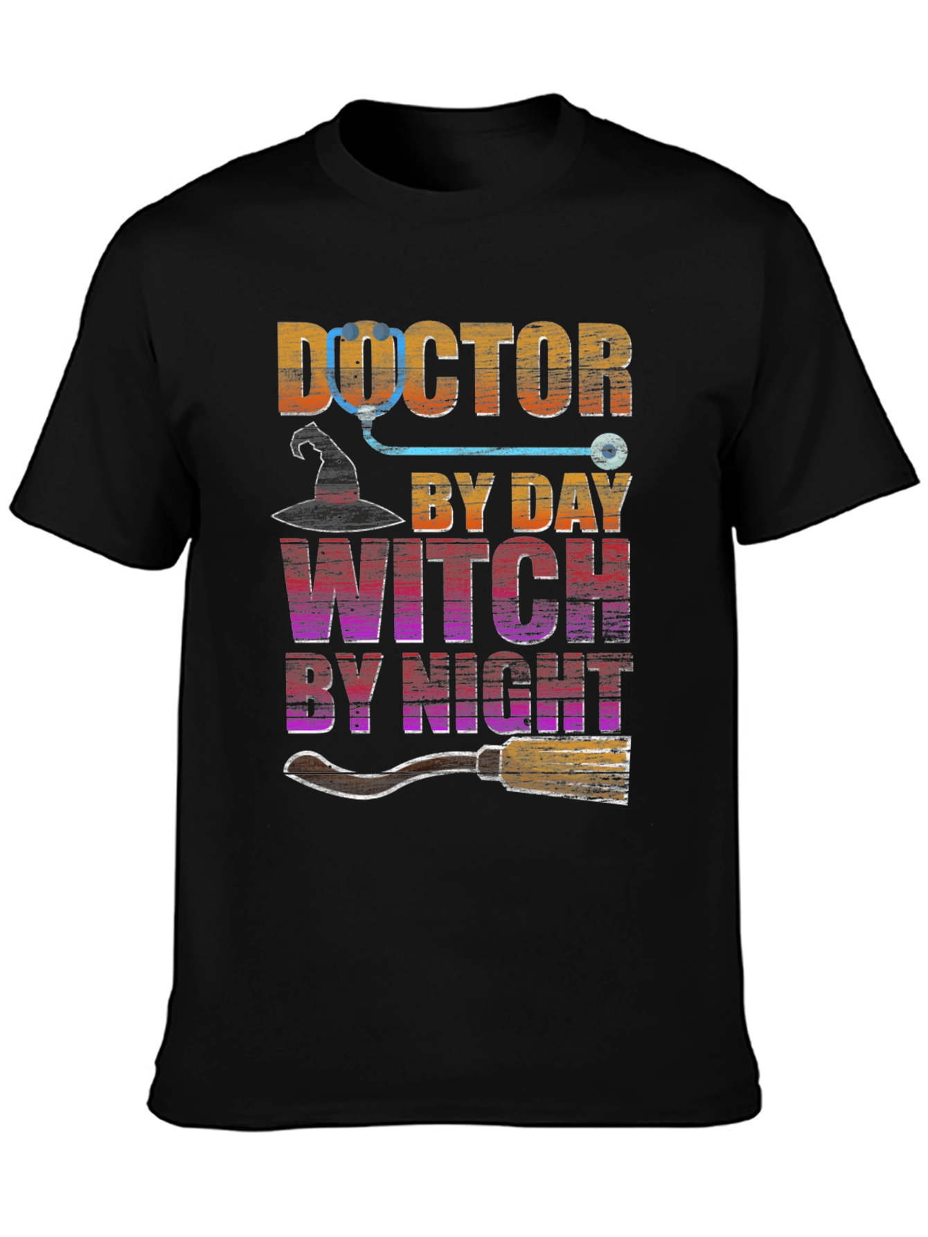 Doctor By Day Witch By Night Halloween T-Shirt