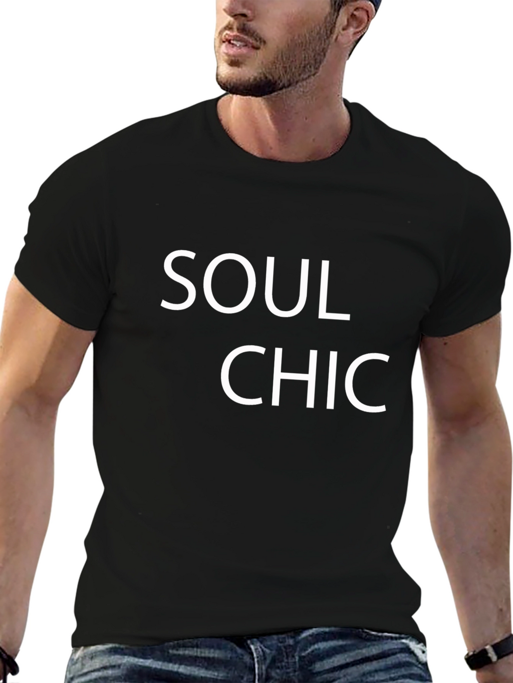 Soul Chic Black Graphic Tee